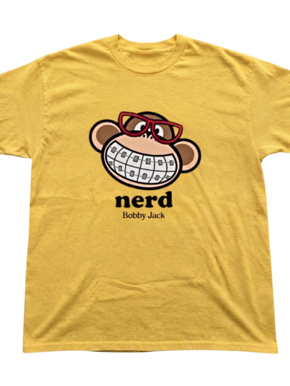 Bobby Jack Nerd Monkey Gildan T-Shirt Graphic Print Tee
